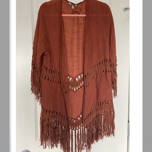 NWOT Gimmicks by BKE flow tassel Cardigan